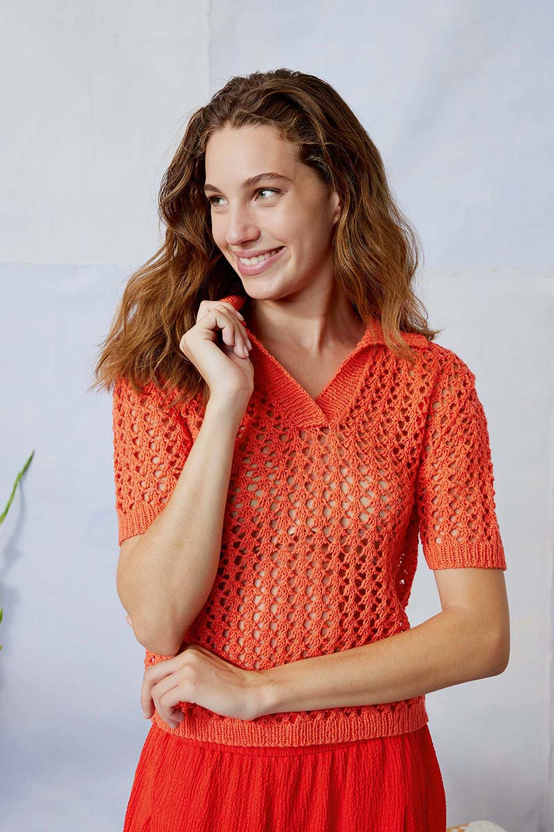 ANKEA Kurzarmpullover