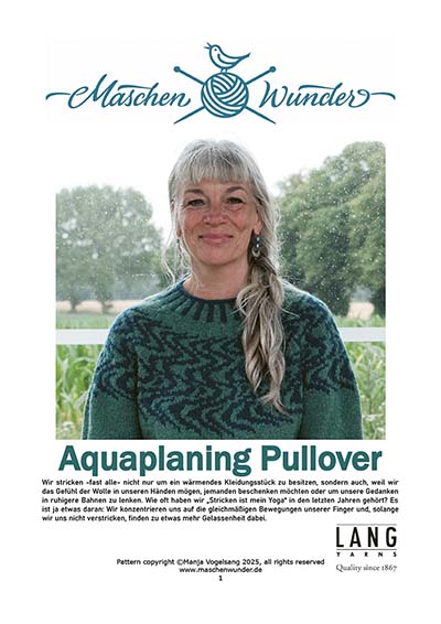Booklet AQUAPLANING PULLOVER DE