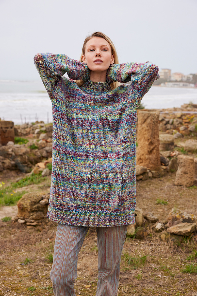 CARYS Langer Pullover